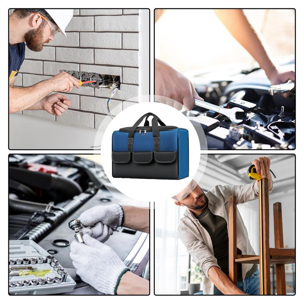 large capacity Tool Bag Waterproof Oxford Cloth Tool Tote Heavy Duty Storage Organizer  Bag maintenance special tool bag