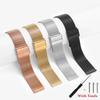 20mm 22mm Schnellverschluss Mailänder Uhrenarmband Metall Doppelsicherheits-Uhrenschließe Armband Ersatz für Universelles Uhrenarmband