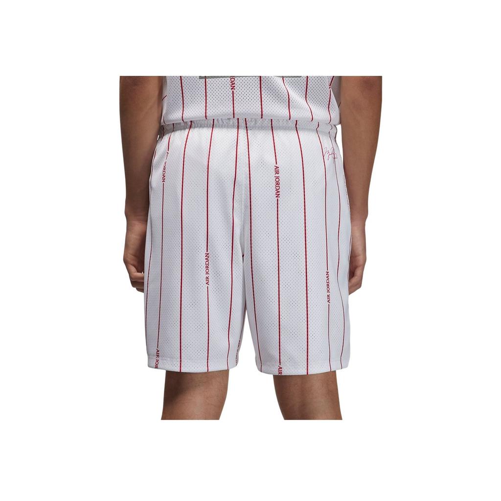Jordan Essentials Breathable Striped Print Shorts Men Bottoms White DM1358-100