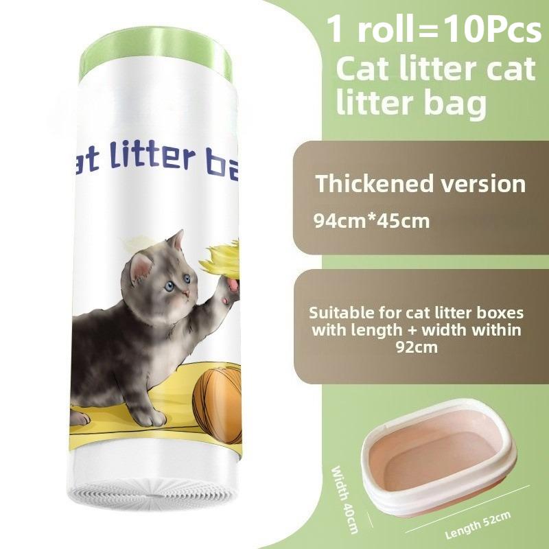 

Heavy Duty Extra Thick Litter Pan Liners,Jumbo Drawstring Cat Litter Bags,Large Litter Box Liners 37x18inch 1/2/5 Rolls 1 roll
