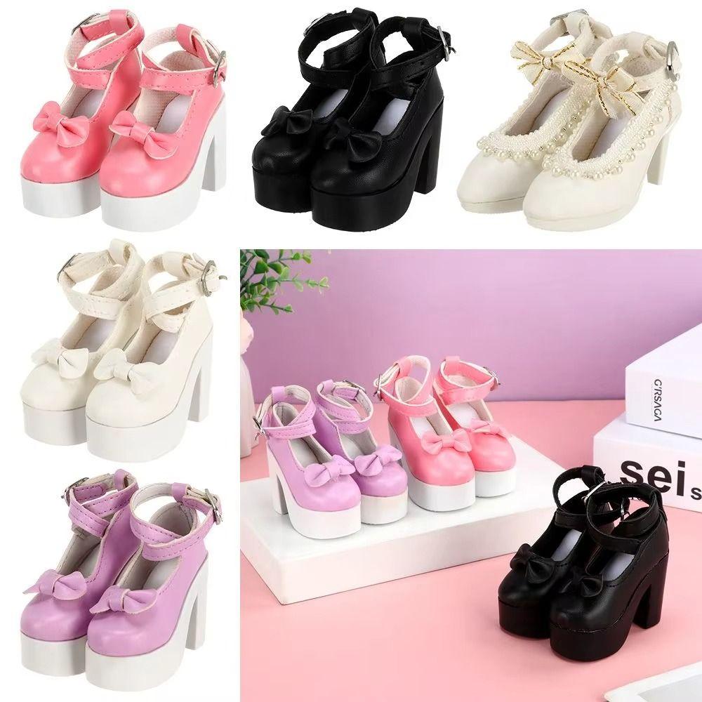 PU Leather 60cm Doll Shoes Causal Wear 1/3 Doll Shoes Kids Toy Doll High Heel Shoes  Girls Gift