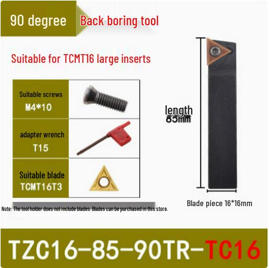 45°/90° Rough Boring Bar Holder with Replaceable Head & CBS/BSB Cutter