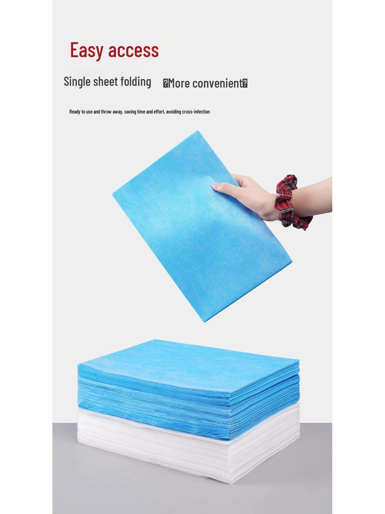 Waterproof, Oil-proof Disposable Massage Bed Sheets with Hole - Thickened, Breathable, Non-woven for Beauty Salons