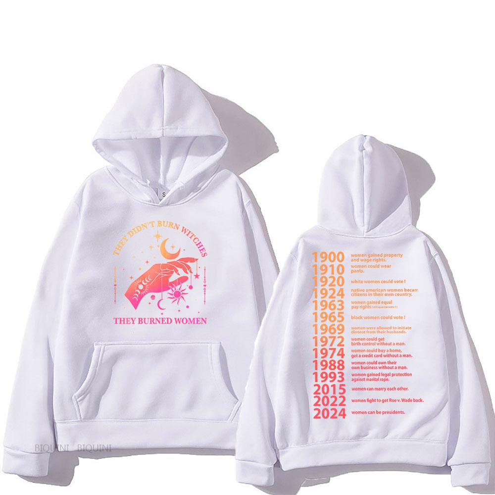 They Didn't Burn Witches Hooded for Autumn Winter Gothic Casual Fleece Sweatshirt With Hooded Fashion Clothes Unisex Hoody
