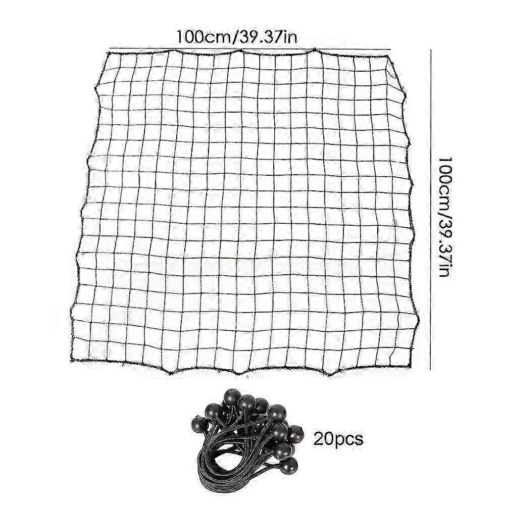 Replacement Net for Rebounder Football Catching Net with 20 Ropes Fielding Training Mesh Hwyno.6