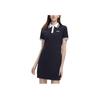 Fila Modna casualowa sukienka polo w paski dla kobiet Sukienki Legendarny niebieski F11W329302ANV