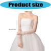 Tulle Gloves for Women and Girls in Theme Party Comfortable to Wear Elastic Nightclub Tulle Lace Gloves