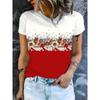 Ladies' T-shirt 3D Printing Fashion Women's Short Sleeve Round Neck Casual Comfortable Top