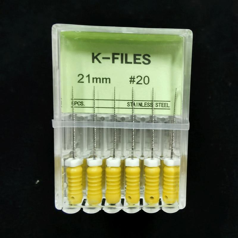 5 Schachtel/los Dental Werkzeuge Wurzelkanal Endo K Datei 21mm Edelstahl Endodontie Instrumente Zahnarzt Zahnmedizin Odontologia