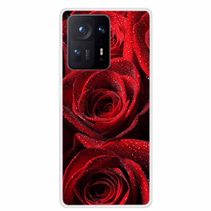For Xiaomi Mix 4 Case Luxury Soft Silicone Back Cover Phone Case For Xiaomi Mi Mix4 Coque TPU Cartoon 2106118C Fashion Funda