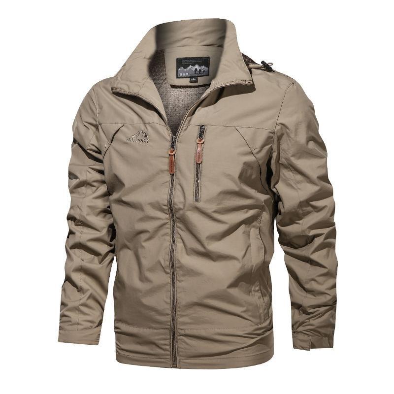 Men's Bomber Jacket With Multi-pocketed Lightweight Flight Jackets Casual Varisty Military Jacket for Men Fashion Zip-Up Windbreaker Plus Size
