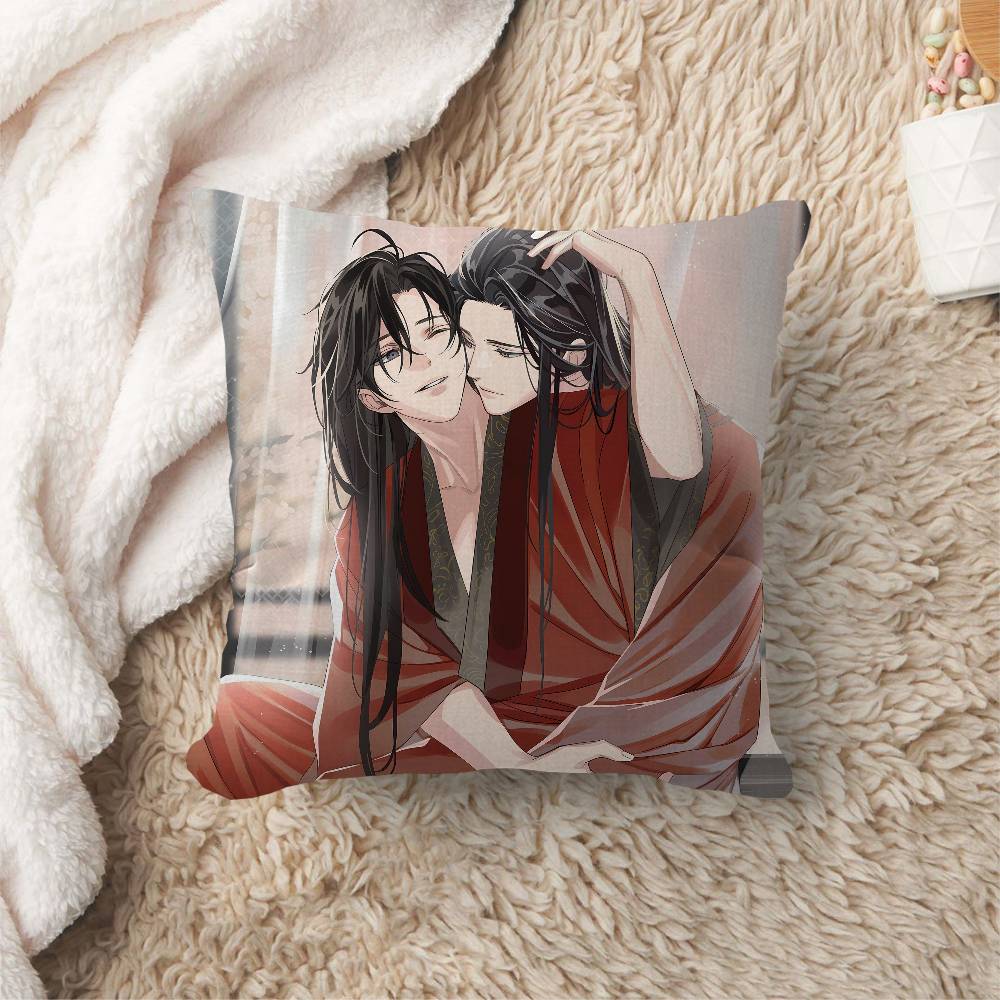 Anime Mo Dao Zu Shi Cushion Cover Inches Farmhouse Decor Home Throw Pillow Covers For Couch Decorations
