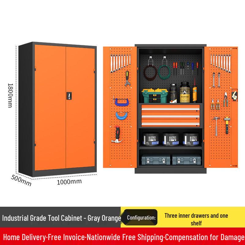 Heavy Duty Tool Cabinet with Thickened Drawers for Workshop and Auto Repair Storage.