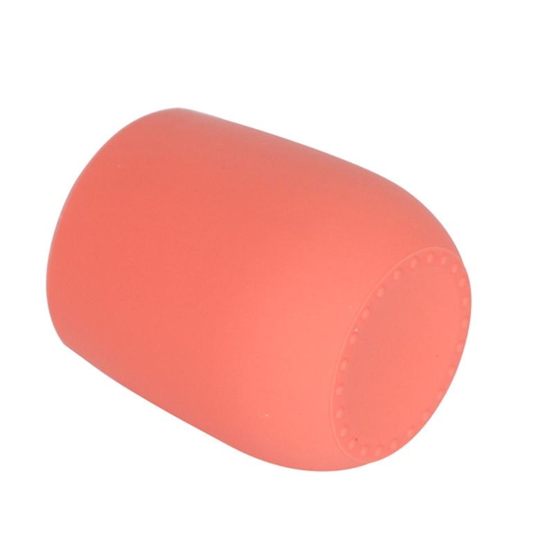 Portable Pure Color Baby Snack Cup Anti Scalding Food Grade Silicone Water Cup Learning to Drink Cup for Children