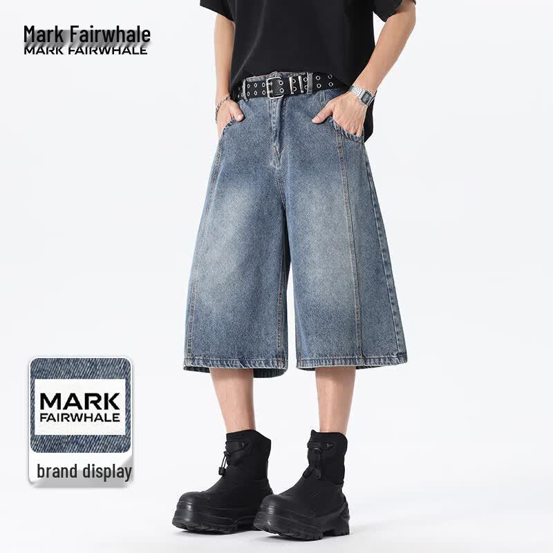 MARK FAIRWHALE Men s Ice Feel Cotton Casual Shorts L