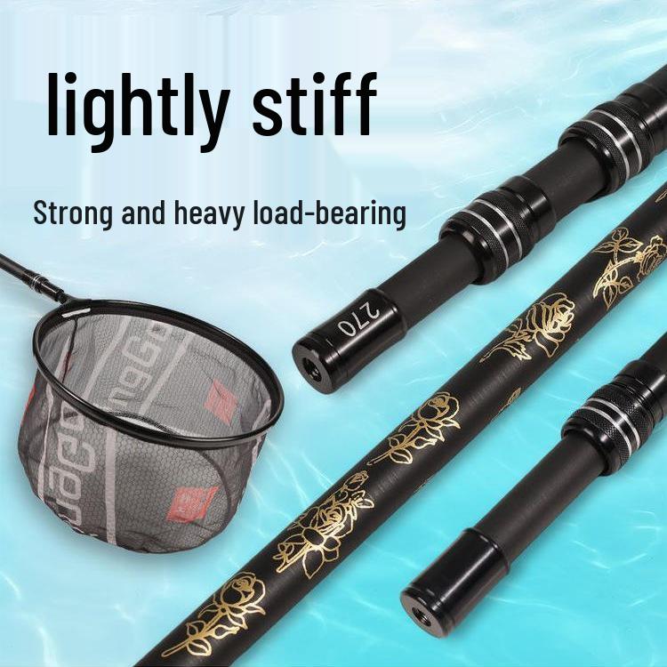 Ultra-Hartes Teleskop-Kescher aus Kohlefaser mit klappbarem Kopf