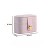Ring Portable Small Jewelry Storage Box for Women Travel Simple Leather Ring Earrings Storage Box Organizer Display Gift Bag