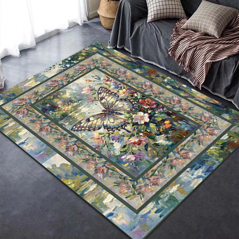 2025 New Butterfly Decoration Carpet Rug for Living Room Bedroom Home Sofa Decoration,Kids play Non-slip Floor Mat41