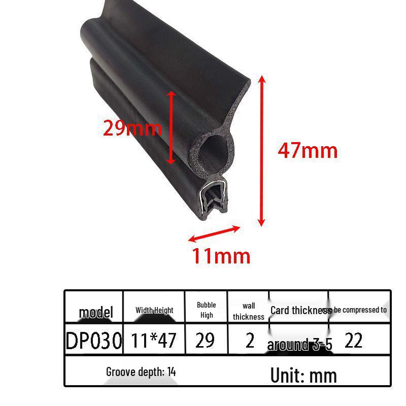 Customizable EPDM U-Shaped Rubber Sealing Strip for Electrical Cabinets and Car Doors