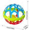 2pcs Baby Rattles 0 12 Months Baby Educational Toys Shaker Grab Spin Set Sensory Educational Newborn Gift for Infant Boys Girls