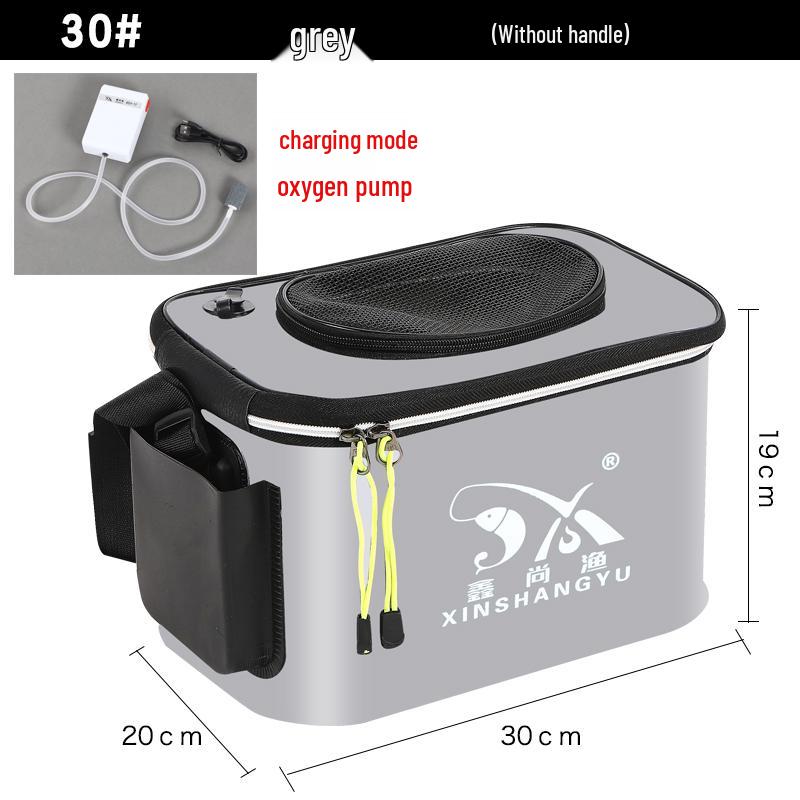 Foldable EVA Fish Keeper Bucket - Thickened Waterproof Fishing Gear