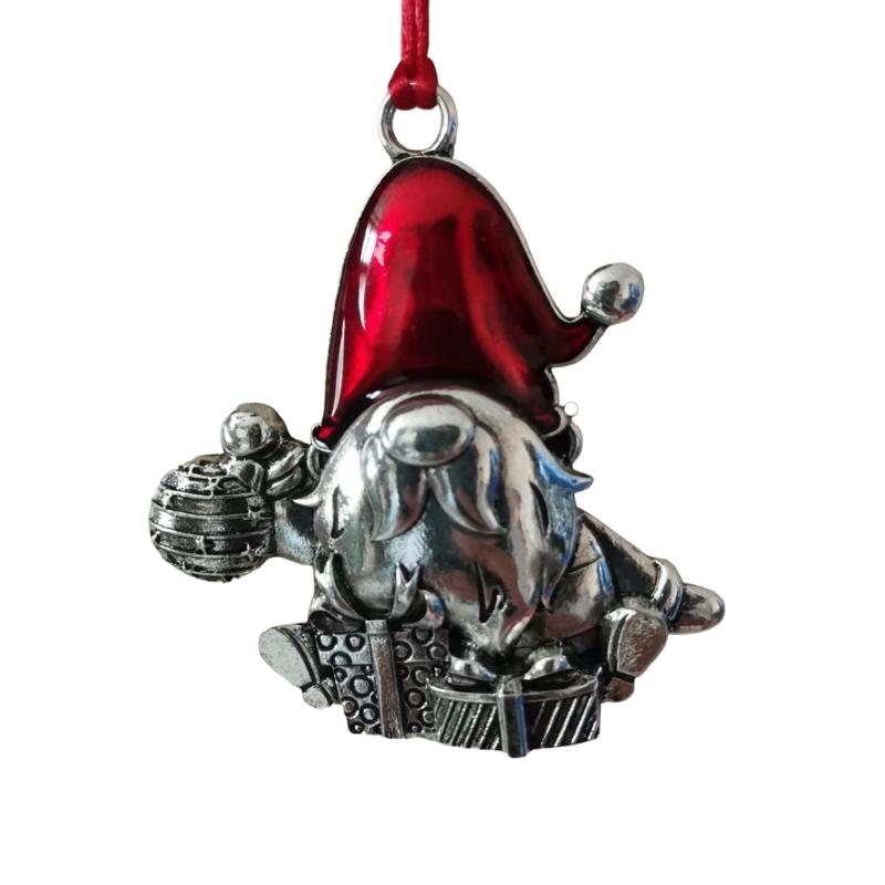 Metal Dwarf Figure Holiday Hanging Ornament Christmas Tree Decorations For Door Mantels Wreath Holiday Party Decoration
