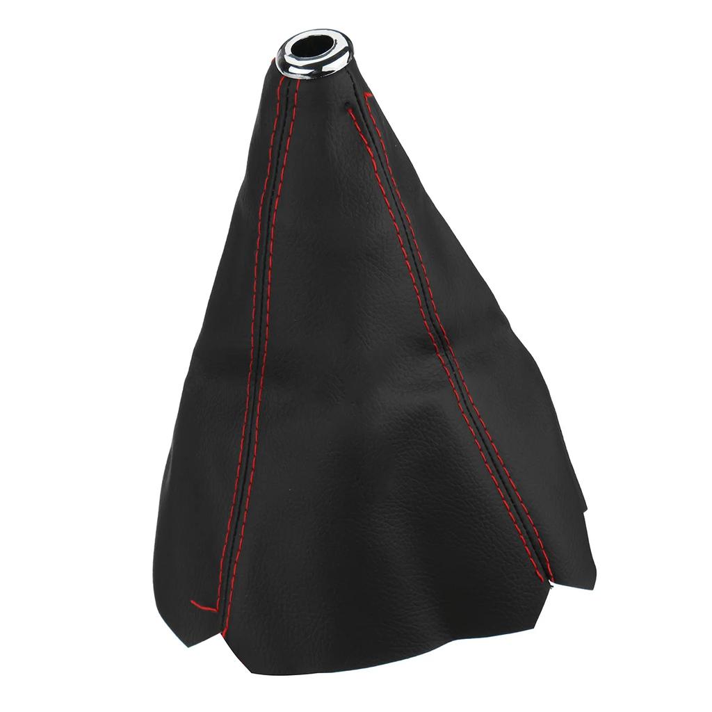 Universal PU Leather Gear Shift Collars Shift Lever Knob Boot Cover Car Manual Gear Shift Knob Gaiter Boot Dust Cover