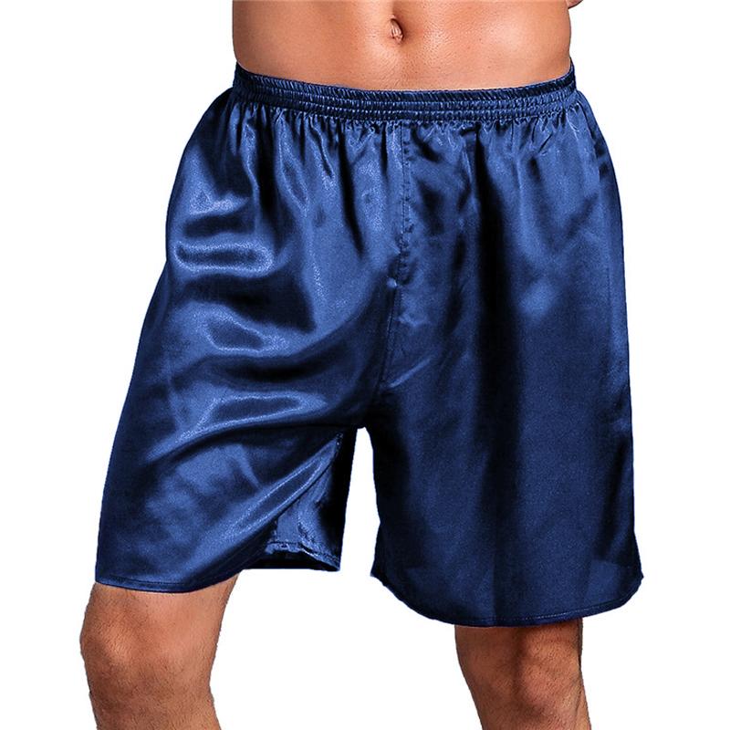 Mens Pyjamas Boxers Sleepwear Casual Nightwear Comfortable Shorts Pants Gym Fitness Satin Silk Underwear