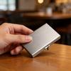 Rfid Metal Card Holder For Men And Women With Antitheft Shielding And Magnetic Blocker For Daily Use