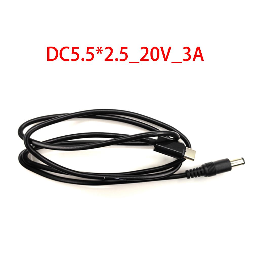 

PD/QC2.0/3.0 Type C to DC 9V 12V 15V 20V Decoy Trigger Transfer Charging Cable For Wireless Router Laptop 5.5*2.1mm 5.5x2.5mm