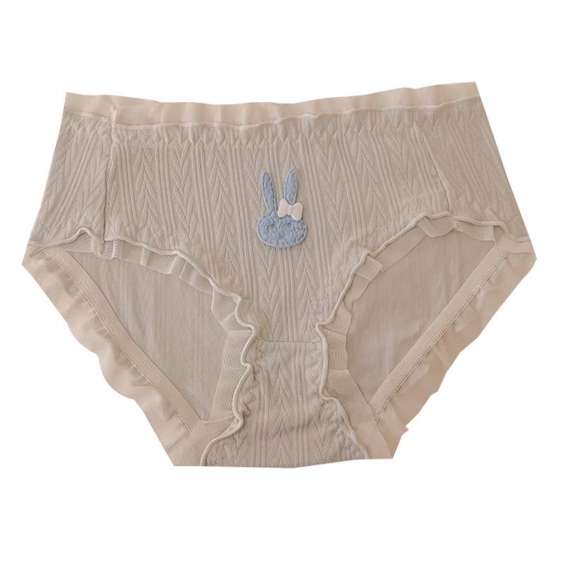 7A Antibacterial Cotton Panties for Girls - Cute, Sweet, Mid-Waist, Breathable, Japanese Style Briefs.