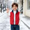 Gilet Bicolore Casual con Zip per Bambini e Bambine per la Scuola e il Gioco all'Aperto