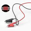 Cleqee Alligator Clip Cable Test Leads Crocodile Clip Jumper Wires (10-pack), Double-Ended (10 Colors/1M)