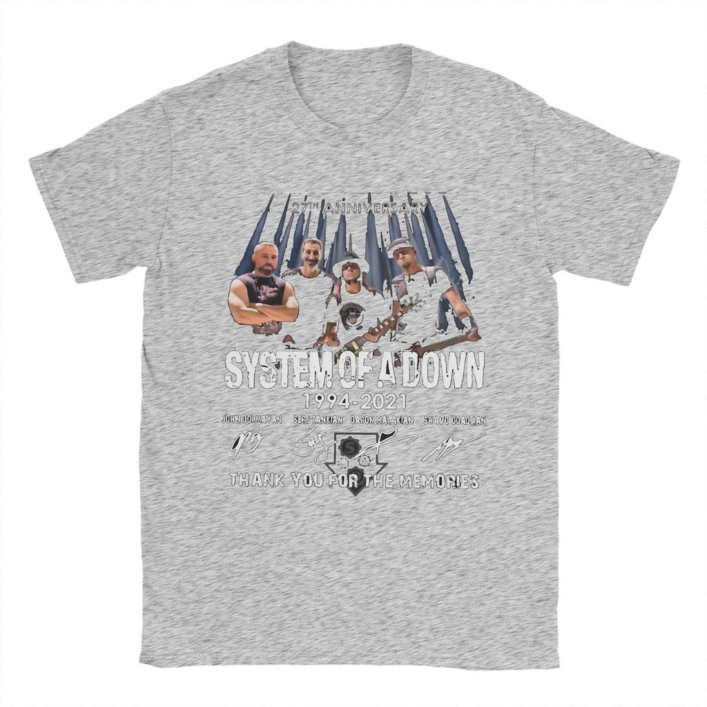 Kovové Rockové Albumové Kapelové Trička pro Muže Ženy Bavlna Novinka Tričko Kulatý Výstřih System Of A Down Trička Krátký Rukáv Nápad na Dárek