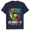 Men's T-shirts Autism Mom Dad Clothing Autism Awarenes Family Tshirts Short Sleeve Clothes Family Matching Clothing Unisex Tees
