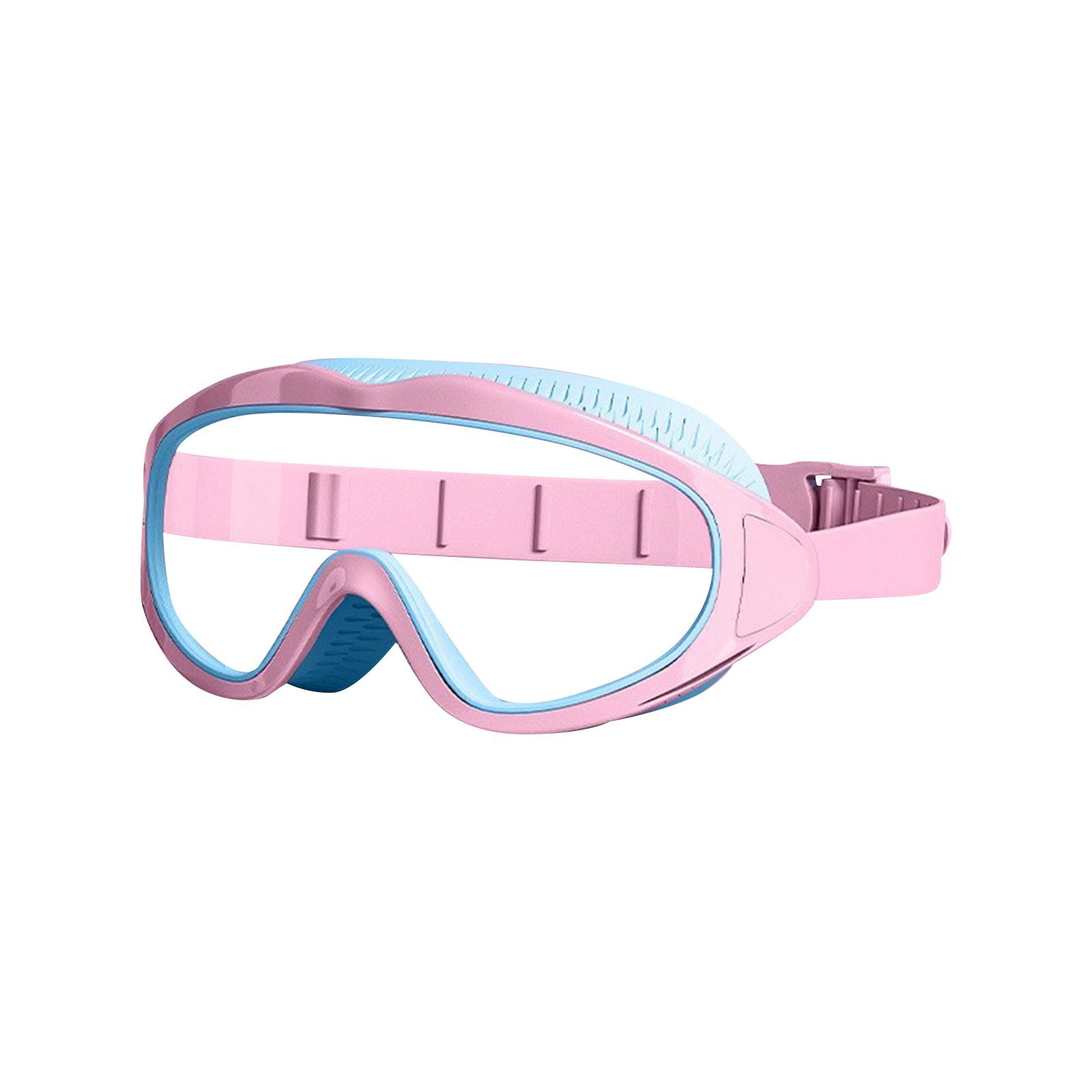 

Очки для плавания, подходят для детей от 3 до 16 лет, детские, с большой оправой, водонепроницаемые и противотуманные очки для плавания One Size