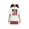 Nike Solid Color Crew Neck Pop Art Print Short Sleeve T-Shirt Unisex Tops White DX5827-100