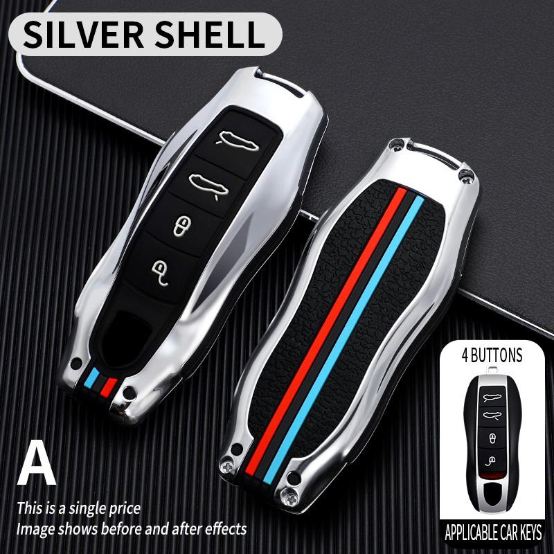 Zinc Alloy Car Key Case for Porsche Cayenne 958 911 Lepin 996 Macan Panamera 997 944 924 987 987 Gt3 Cayman 987 Car Accesories