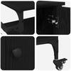 Kitchen Trolley Black Oak Effect 87.5 X 39 X 84.5 Cm