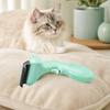 Pet Dematting Comb Dogs Undercoat Rake Deshedding Tool with Curved Stainless Steel Teeth