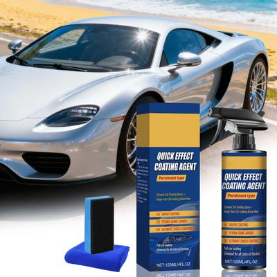 Automotive Paint Waxing Spray Crystal Plating Agent, Enhanced Coating Spray, Multi-functional Care Coating Agent (120ml)