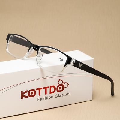 Nové módní retro brýle Vysoce kvalitní brýle pro muže Dámské brýle na čtení Business Office Jednoduché klasické čtvercové antimodré brýle