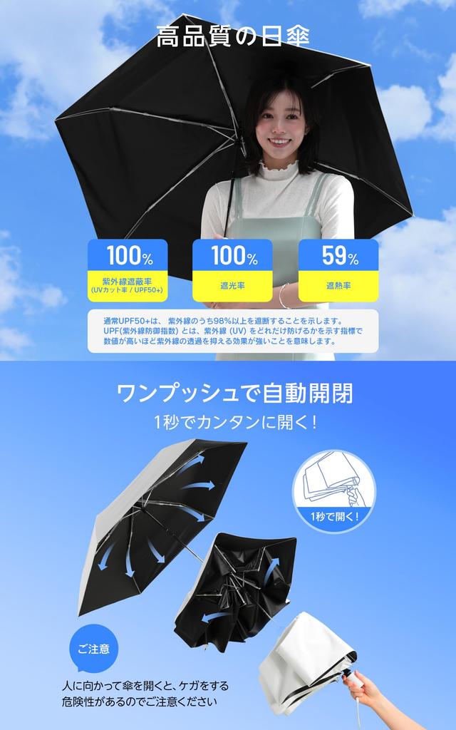 Sun folding UV protection 100 shading and UV protection rate certified by a third party organization x automatic opening and closing for safety x