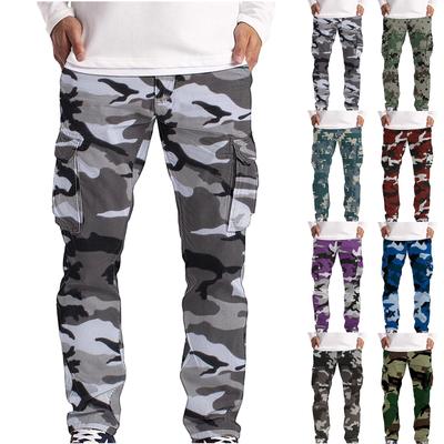 Mens Cargo Pants Casual Military Multi Pocket Outdoor Work Pants