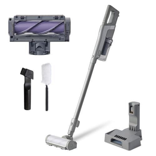 [Our Strongest Dust Collection Power] IRIS OHYAMA Vacuum Cleaner Cordless Stick Cleaner Rechargeable Cyclone Just-Put Charging Stand Electrostatic Mop