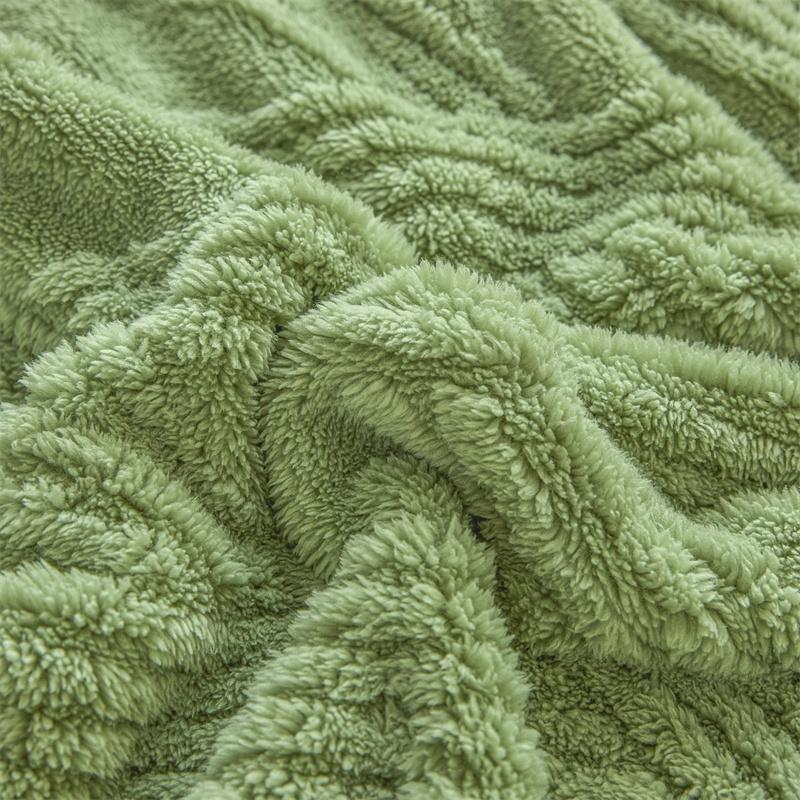 3PC Plush Mattress Cover For Bed, Winter Plush Keep Warm Fitted Sheet, Keep Warm, Mattress Cover, Thicken Warm Bedcloth Pillowcases