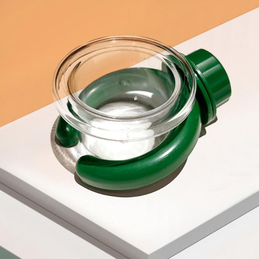 

Прозрачная кормушка для воды для птиц, подвесная миска для корма для попугаев, новый диспенсер для воды, зоотовары Round-Green