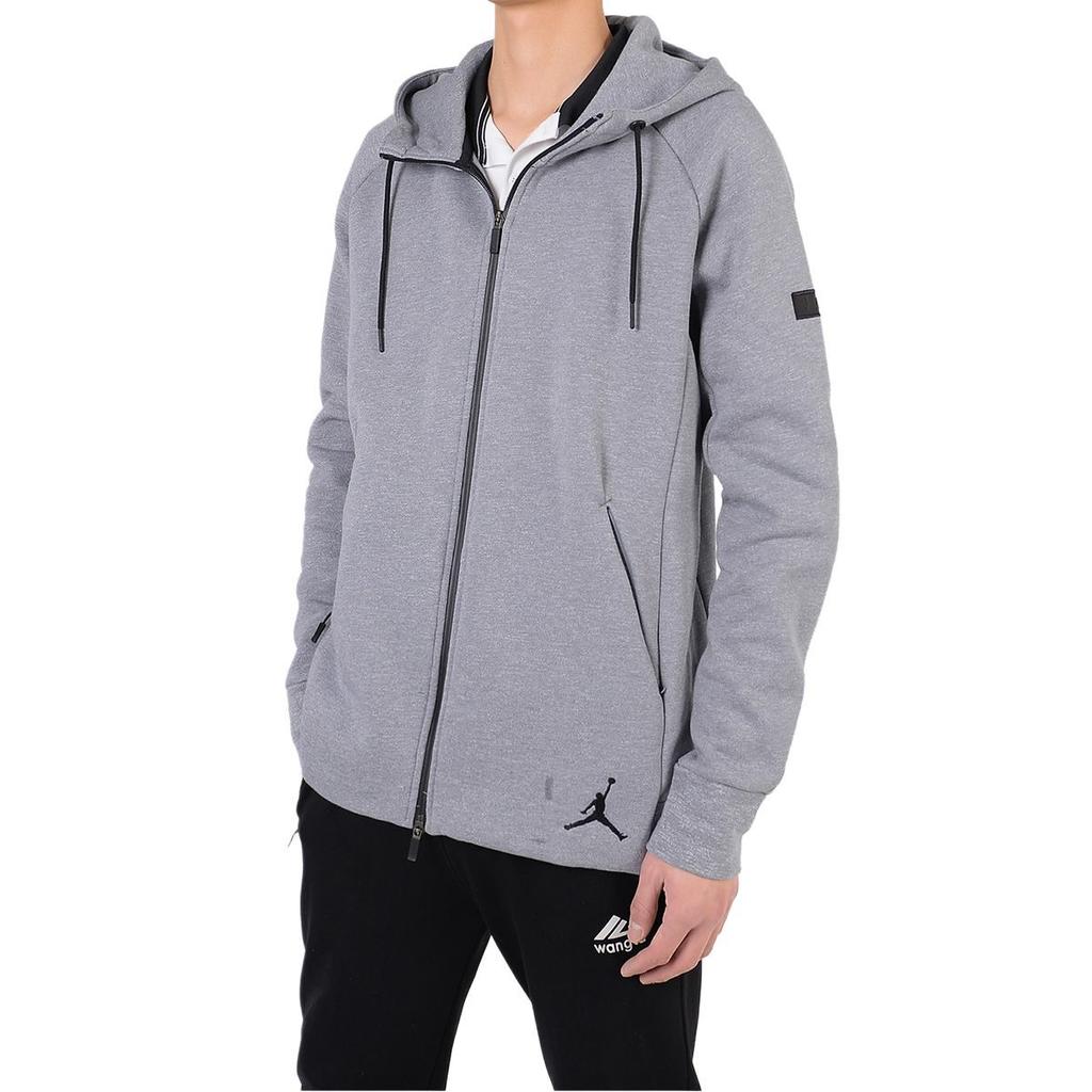 Jordan Jackets Men's Gray Hooded Moderate Other 809473-065