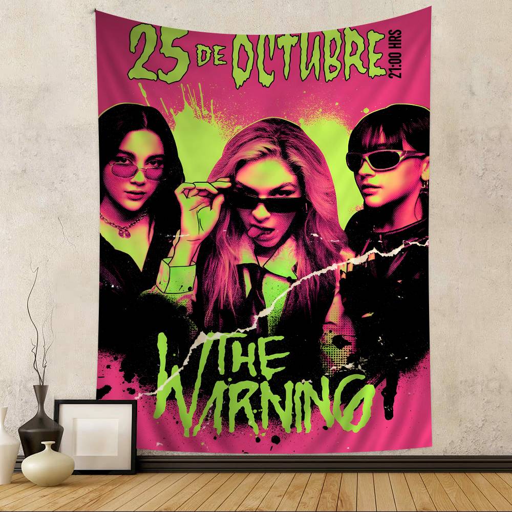 Rock Band The WWarning Cartoon Tapestry Art Science Fiction Room Home Decor Wall Hanging Sheets