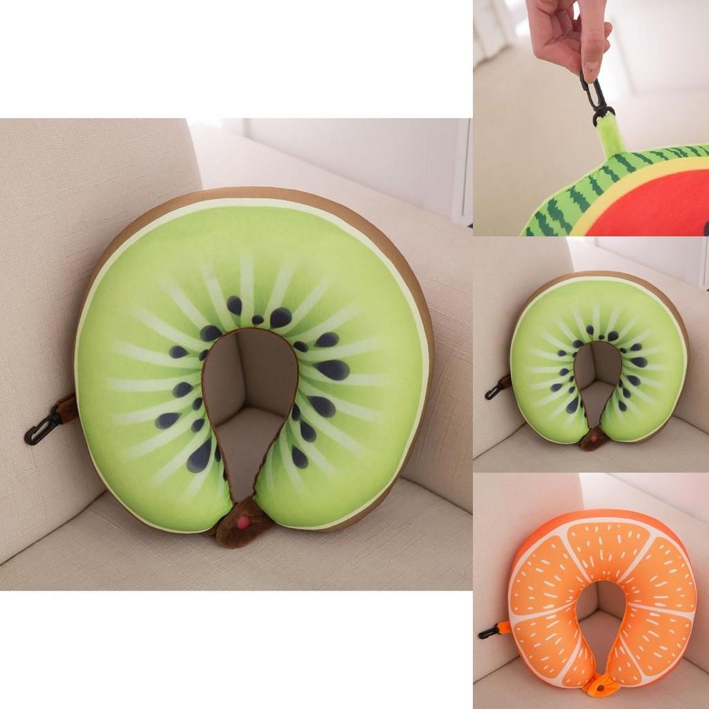 Fruit Shaped Plush Neck Pillow With Foam Beads For Home Office Decor Gift